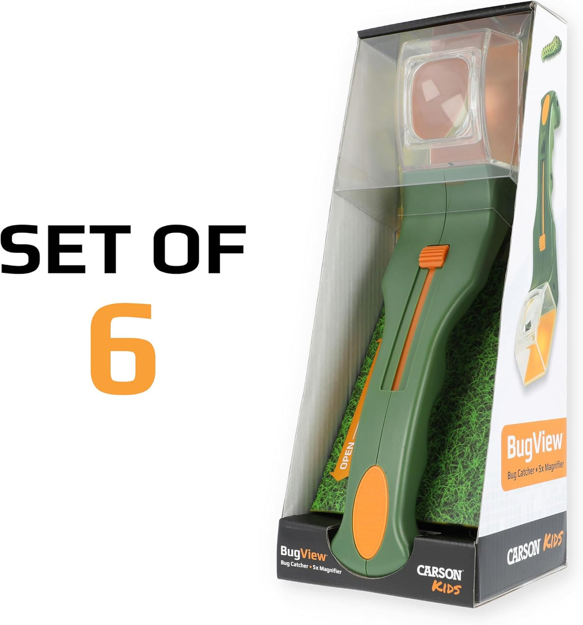 Carson BugView 5X Magnifying Glass Quick-Release Bug Catcher Indoor - image 2