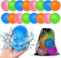 12Pcs Reusable Water Balloons - 16 PCS