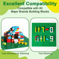 4 Pack Classic Baseplates, Building Plate for Building Bricks - Multicolored-8 Pcs - image 2
