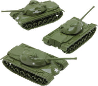 TimMee Toy Tanks for Plastic Army Men, OD Green WW2 3pc - Od Green