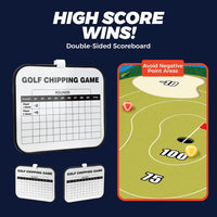 TOY Life Golf Chipping Mat Game, 20 Sticky Balls, Family Play – Fun for Kids & Family - Golf Green Style - image 4