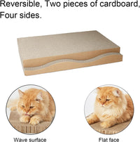 Cat Scratcher Cardboard Scratch Pad for Indoor Cats and Kitty 5pcs – Essentials for Cats - Large for Indoor Cats / 2PCS - image 4