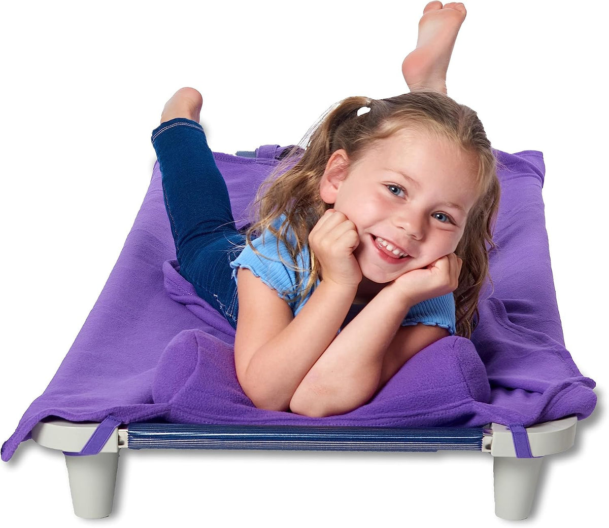 ROLLEE POLLEE Nap Sac Roll Up Napping Blanket with Attached Pillow - Purple - image 4