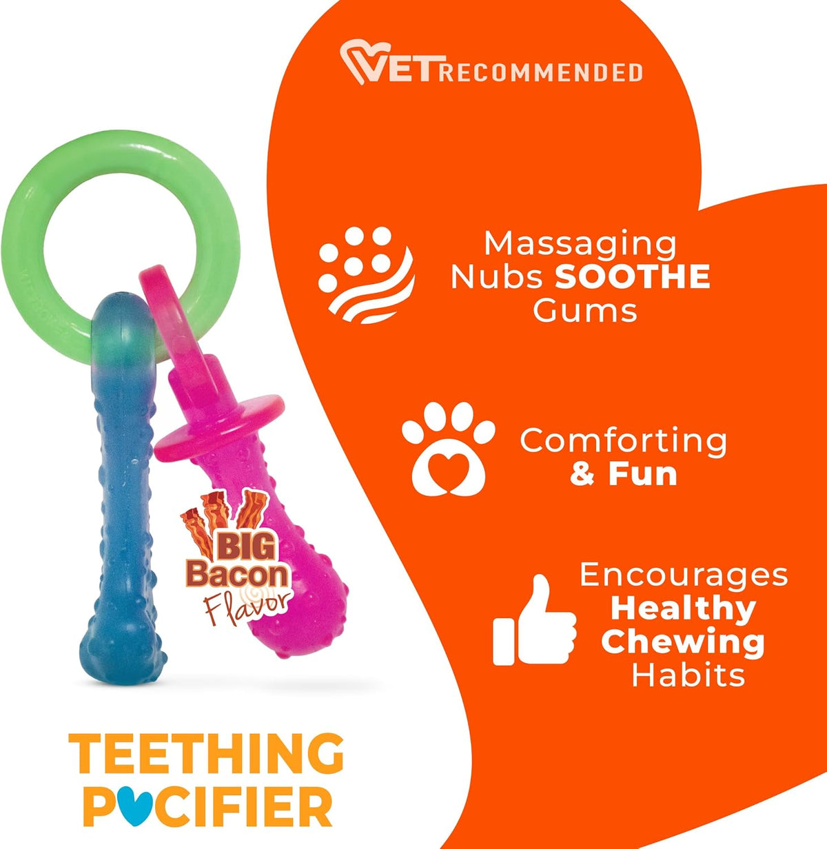 Nylabone Puppy Pacifier Chew Toy - Pacifier / Small - image 4