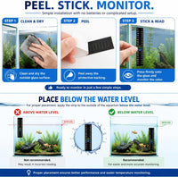 3PCS Aquarium Thermometer Strip 61-122℉ for Brewing Aquarium – Essentials for Fish - image 3