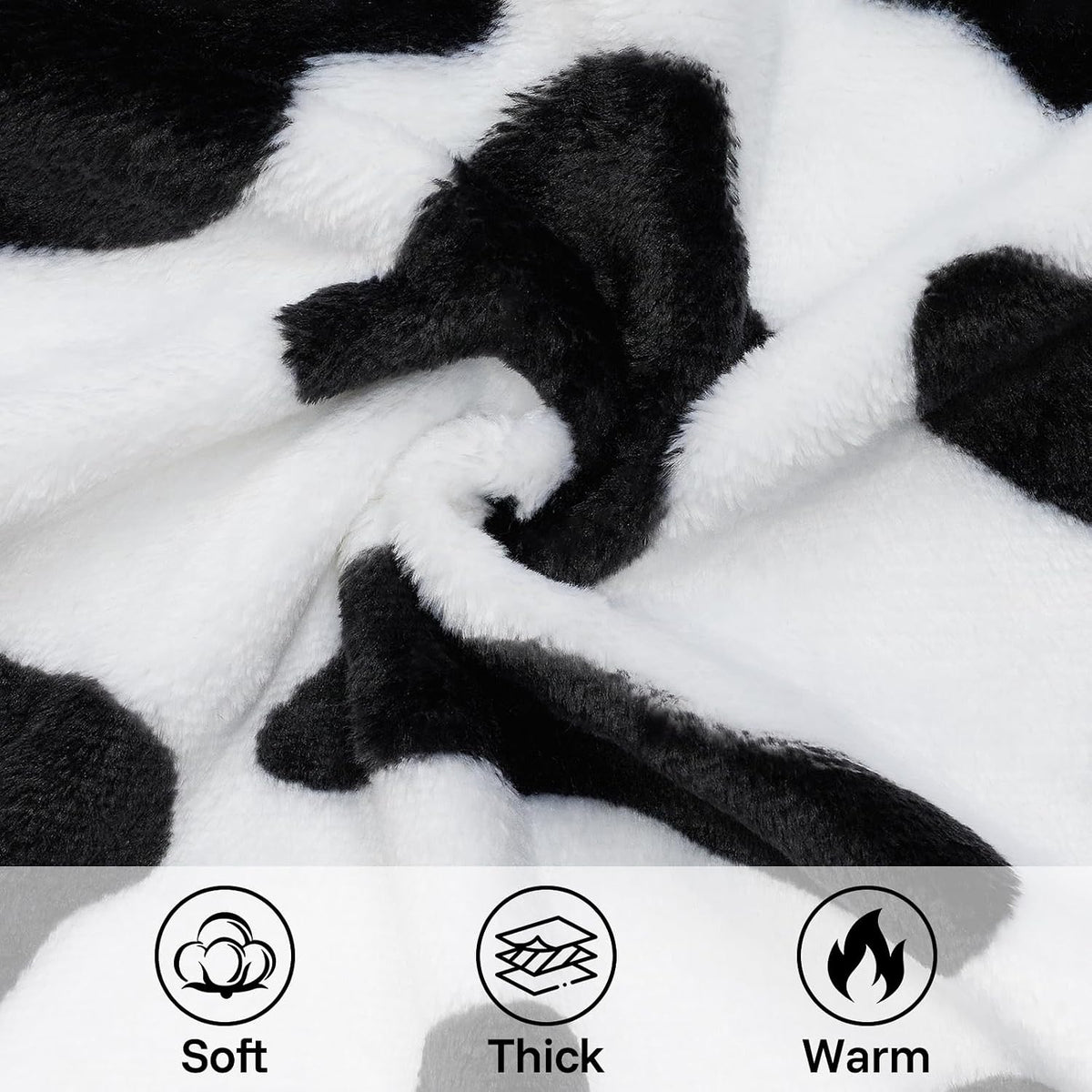 Cow Dog Sweater, Dog Winter Clothes for Small Medium Dogs Girl Boy Fleece Pet Pajamas for Winter - Cow / Medium(Weight:7-11lb, Chest:15-16.9") - image 2