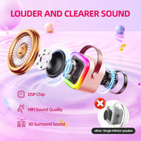 Kinglucky Mini Karaoke Machine for Kids - Pink - image 2