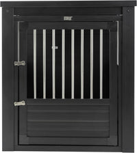 New Age Pet ECOFLEX Large Furniture Style Dog Crate & End Table - Black / 35.9"L x 23.7"W x 28.0"H
