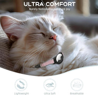 AirTag Cat Collars, Stretchy Collar with Air Tag Holder and Bell – Essentials for Cats - Pink - image 2