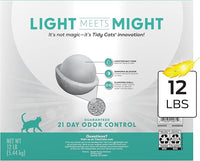 Purina Tidy Cats Lightweight Free and Clean Unscented, Multi-Cat, Clumping, 99.9 Percent Dust Free Cat Litter - 12 lb. Box