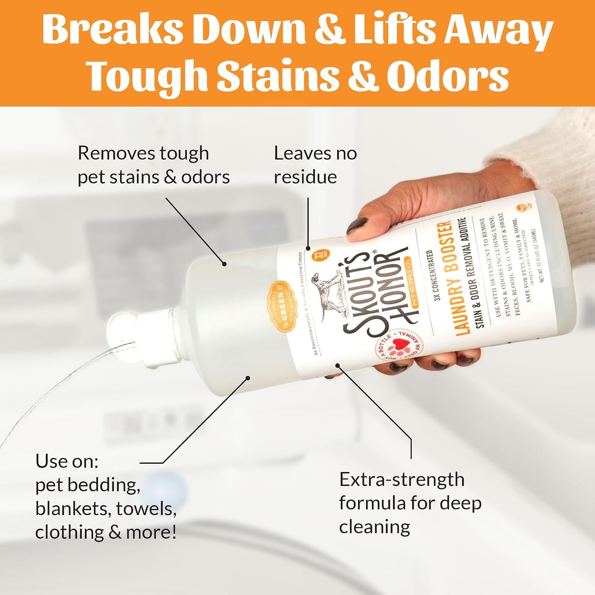 SKOUT'S HONOR Pet Laundry Booster - 32 Fl Oz (Pack of 1) - image 4
