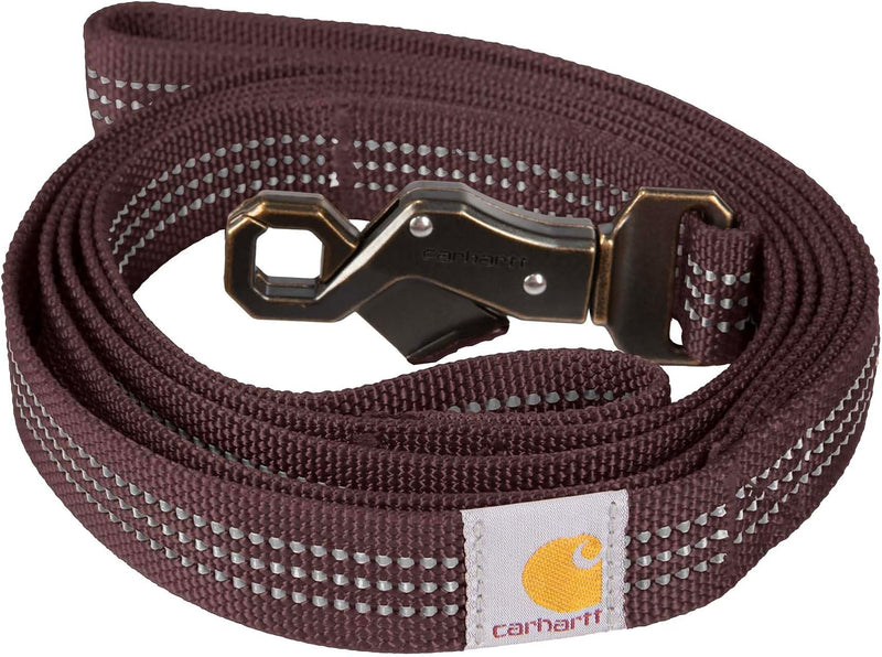 Carhartt Nylon Dual Handle Dog Leash Carhartt Brown L – Essentials for Dogs - Deep Wine / Large (6'Length x 1' Width)