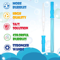 Inscraft 40 pack 14 inch big bubble wands in 8 colors - view 4