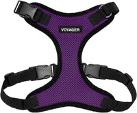 Voyager Step-in Lock Dog Harness, Pink - Harness (Purple/Black Trim) / XL (Chest: 23 - 28")