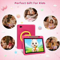 Android 16 Kids Tablet HD 10 Inch with Stylus & Case - Pink - image 2