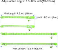 2 Pack Breakaway Cat Collars with Bells - Fluorescent green - image 2