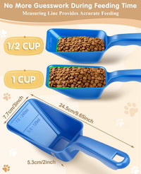 2-Pack Dog Food Scoop 1 Cup - Blue - image 3