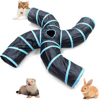 Bemodst Cat Tunnel for Indoor Cats - S-Type 4 Way
