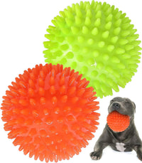 Pweituoet 4.5” Heavy Duty Squeaky Dog Balls for Medium Large Dogs - 4.5"