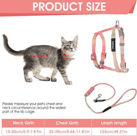TIESOME Cat Harness and Leash Set - Orange - image 2