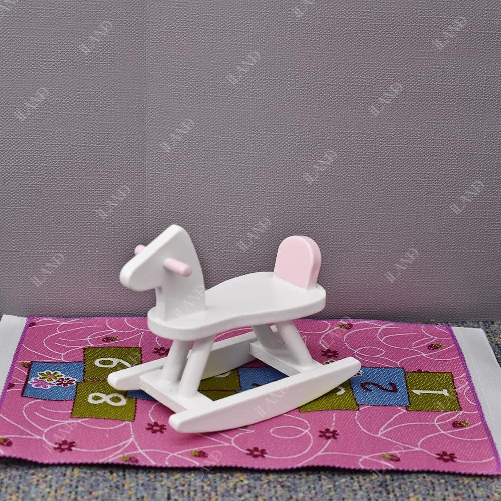 iLAND Miniature Dollhouse Accessories of Carpet for Dollhouse - 2pcs Princess - image 2