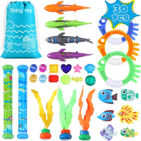 20Pcs Summer Pool Diving Swimming Toys for Kids Ages 3-12 - 30blue