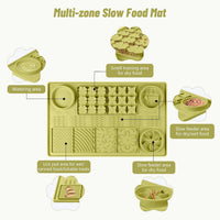 Silicone Snuffle Mat for Dogs 23.6"x 15.7" Large Slow Feeder Mat - Green:32"x20" - image 3