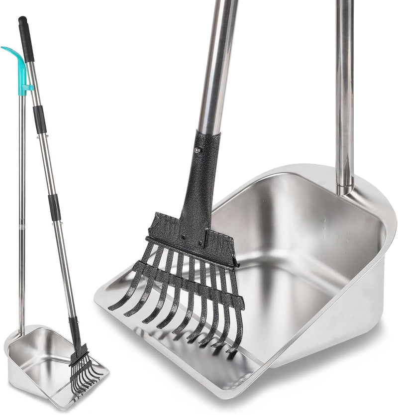 Dog Pooper Scooper for Large Dogs with Large Capacity Tray – Essentials for Dogs