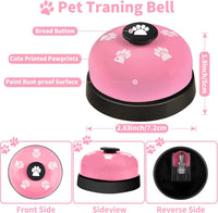 2 Pack Dog Doorbells, Pet Training Bells for Go Outside Potty Training and Communication Device - Pink - image 3