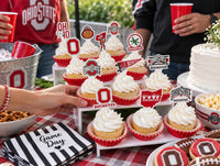 Ohio State Merch Cupcake Toppers & Decorations OSU Party Cake Decor - Ohio State Buckeyes - image 2