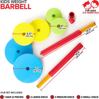 Modern Innovations Kids Weight Set Toy Dumbbells - Barbell / Multicolored - image 2