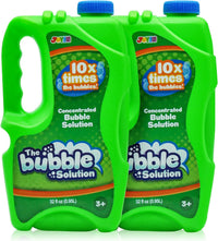 JOYIN 2 Bottles Bubbles Refill Solutions 64 oz - Green / 64 Ounce