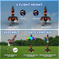 Rceico Rocket Launcher, Model Rocket Kits with Launch Set - Red - image 3