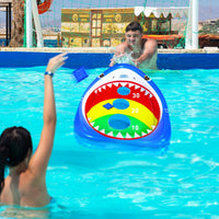 JOINBO inflatable shark pool cornhole board floating with 3 bean bags - view 9