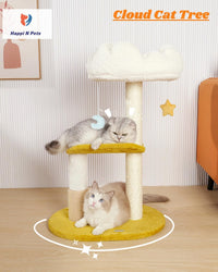 Cat Tree, Cloud Cat Tower with Soft Bed - 31.5" with Scratching Posts - image 2