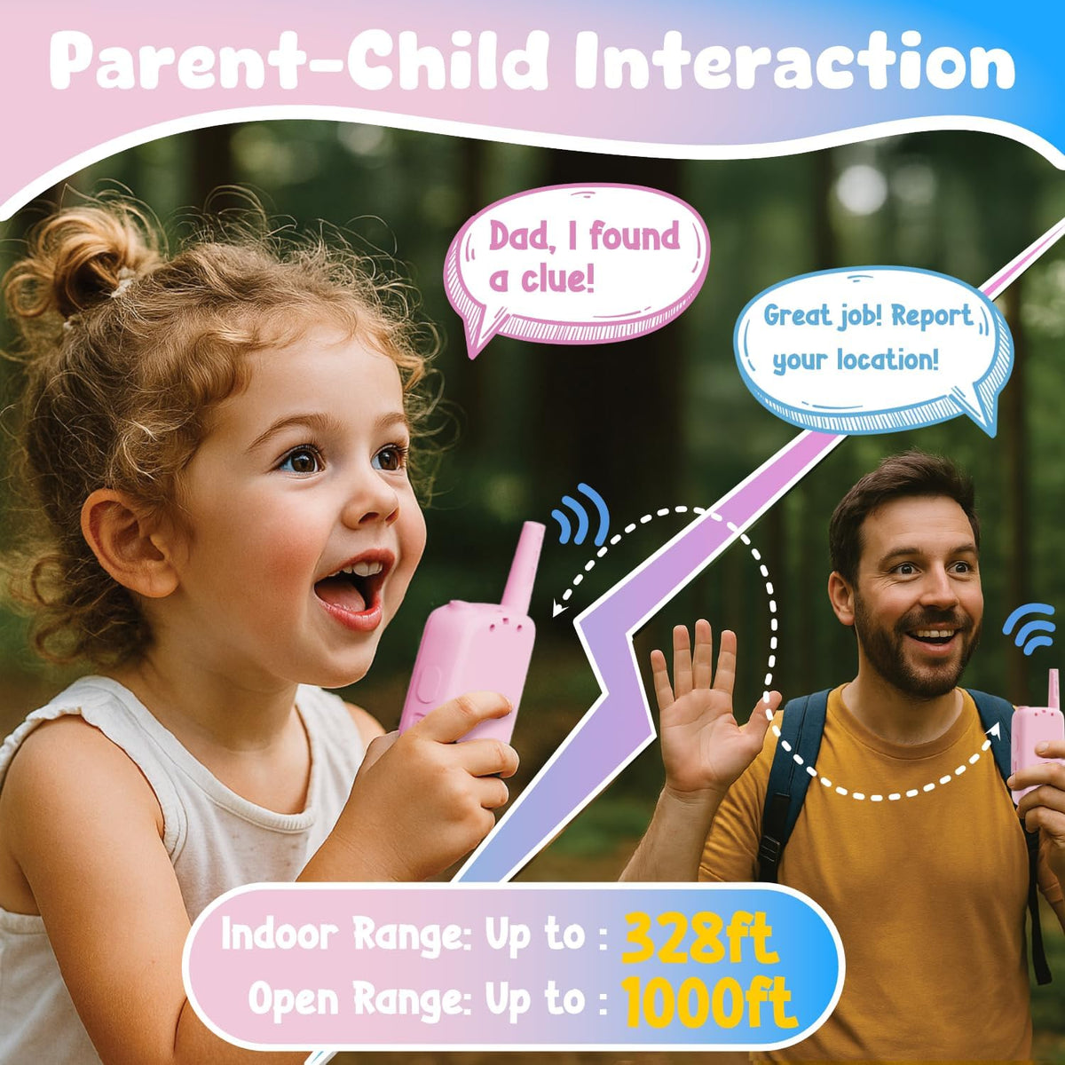 Video Walkie Talkies for Kids - Pink/Pink - image 3