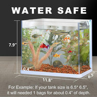Keedolla Aquarium Sea Glass Pebble Stones, 6-9mm Fish Tank Gravel Marble Rock for Aquarium, Fish Turtle Tank, Vase Fillers, Garden - Amber(0.93LB/430g)