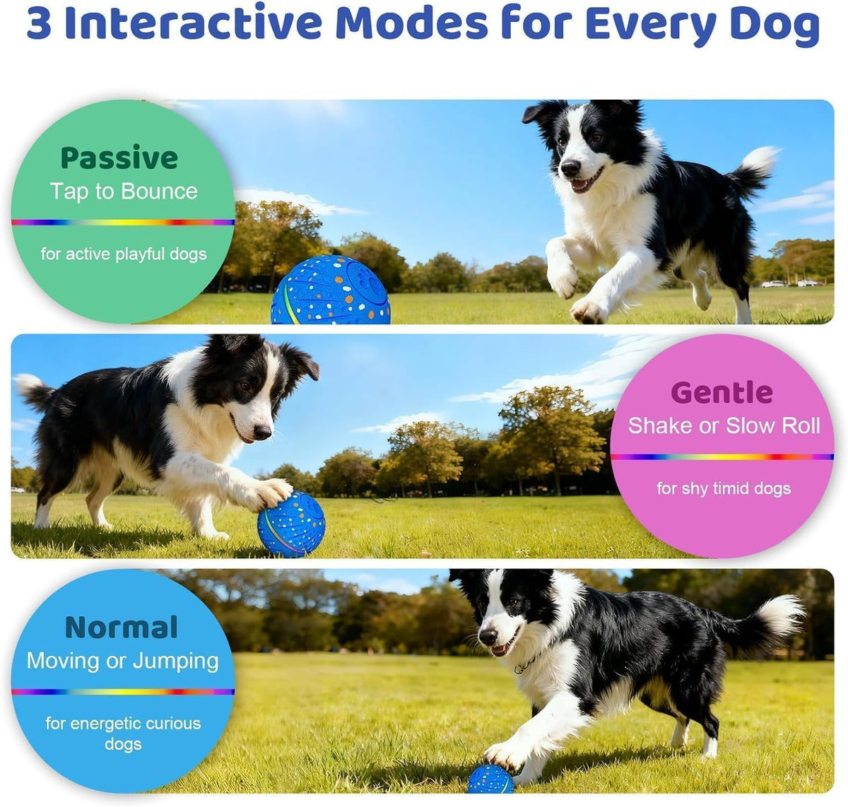 Smart Interactive Dog Toys Ball for Aggressive Chewers Small Medium - image 2