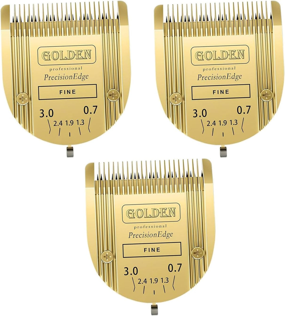 3Pack 5 in 1 Blades Dog Grooming Blade Compatible with Wahl Bravura - GOLD/3PCS - image 4