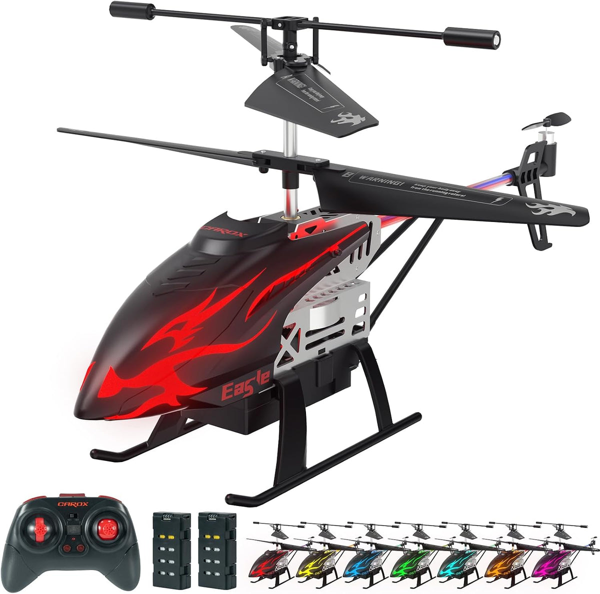 CYLION Night Eagle remote control helicopter for kids with colorful LED lights