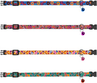 4PCS Breakaway Cat Collars with Bell - Travel & Cookies - image 2