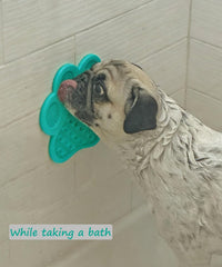 Dog Lick Pad, Dog Feeding Mats Slow Eating Pet Mat with Super Suction for Dogs Licking Peanut - Turquoise - image 4