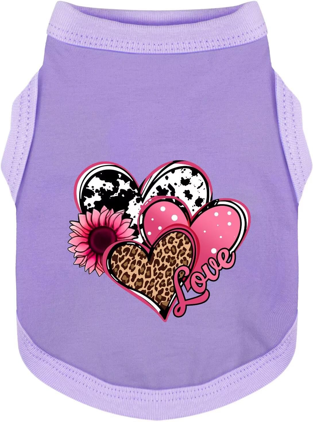 Discover Cozy Cotton Canine Wear: Soft, Lightweight - Purple / L-(10~13lb) | Back(~15.7")