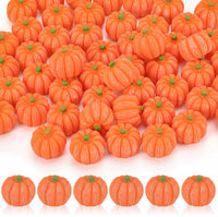 JUNEBRUSHS 50 Pcs Mini Pumpkins Fake Pumpkins Artificial Pumpkins - Pumpkin Style