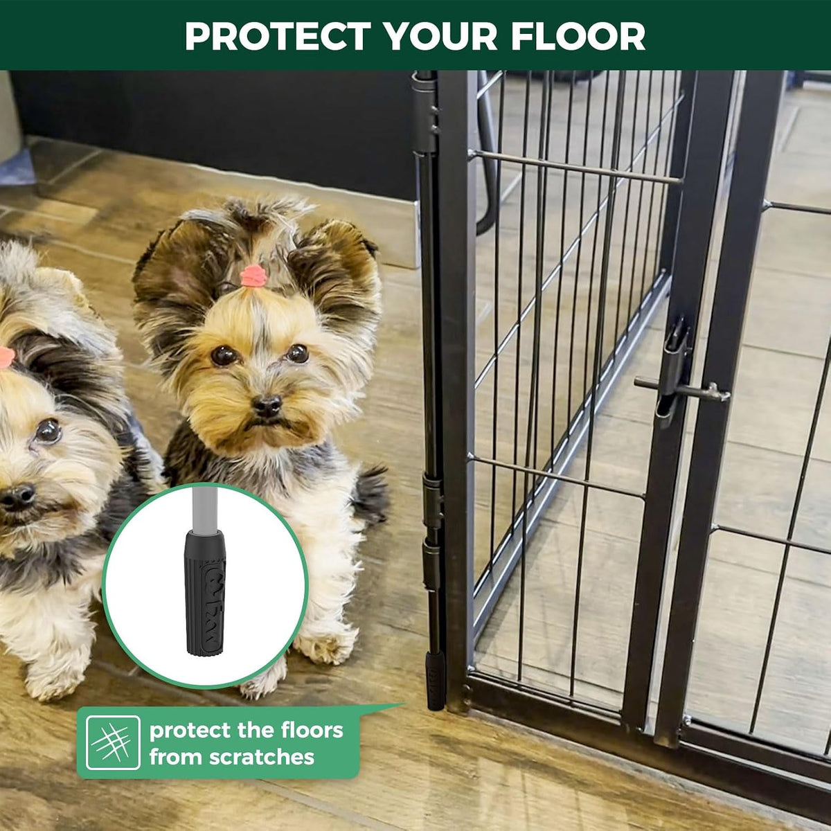FXW Floor Protectors, Dog Playpen Accessories, Patented - Black(FP) / Floor Protectors - image 2