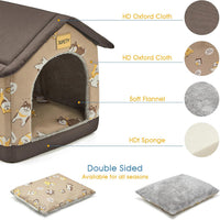 Dog House Indoor, L Size Indoor Dog House for Medium Dog – Essentials for Dogs - Brown / M - image 2
