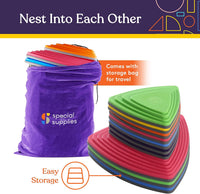 Special Supplies 10 piece rubber stepping stones for kids in bright colors - view 6