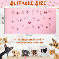 Irenare 12 Pack Dog Bath Towel Set 20'' x 39'' Microfiber - Multicolor - image 2