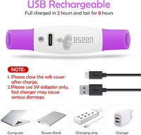Led Dog Collar, BSEEN USB Rechargeable Flash Light up Dog Collar – Essentials for Dogs - Purple - image 2
