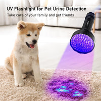 GLOSSDAY UV Flashlight Black Light - 100LED (Pack of 2) - image 3